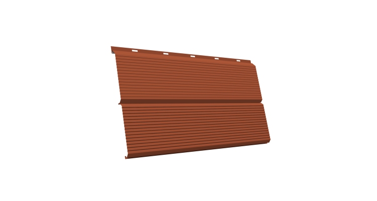 ЭкоБрус 0,345 Gofr GL 0.5 Satin RAL 8004 терракота