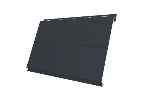 Вертикаль 0,2 line 0.5 Satin с пленкой RAL 7024 мокрый асфальт