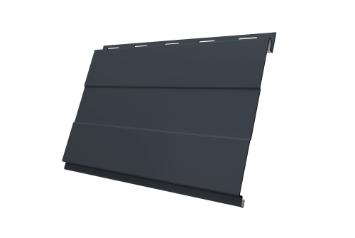 Вертикаль 0,2 prof 0.5 Satin с пленкой RAL 7024 мокрый асфальт