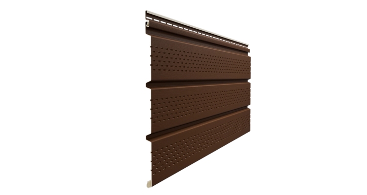 Софит Docke Premium, T4 с полной перфорацией, каштан