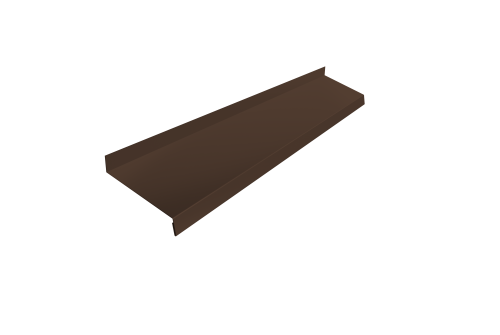 Отлив простой 150 0,5 Velur X RAL 8017 шоколад (2м)