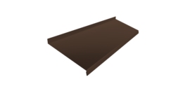 Отлив простой 200 0,5 Rooftop Бархат RAL 8017 шоколад (2м)