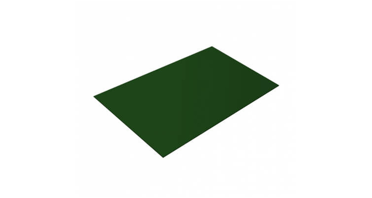 Плоский лист 0,45 Drap с пленкой RAL 6005 зеленый мох