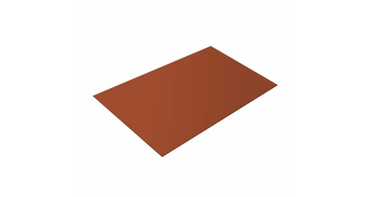 Плоский лист 0,5 GreenCoat Pural RR 750 кирпично-красный (RAL 8004 терракота)
