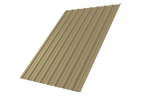 Профнастил С10A 0,4 PE RAL 1014 слоновая кость