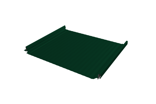 Кликфальц Pro Gofr Grand Line 0,5 Satin с пленкой на замках RAL 6005 зеленый мох