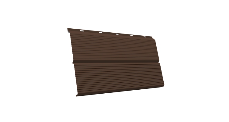 ЭкоБрус 0,345 Gofr GL 0.45 PE с пленкой RAL 8017 шоколад