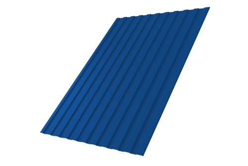 Профнастил С8А 0,45 PE RAL 5005 сигнальный синий