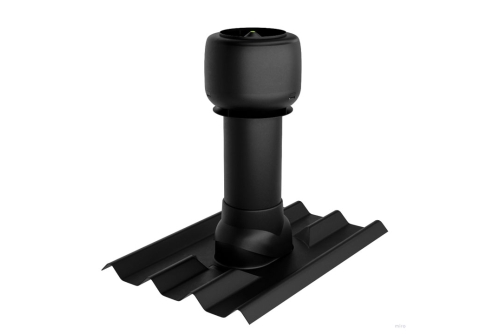 Комплект утеплённой трубы для Черепицы Ондулин черный