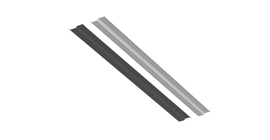 Планка Вака Braas серый (RAL7030)/черный (RAL7016) 2,3 м