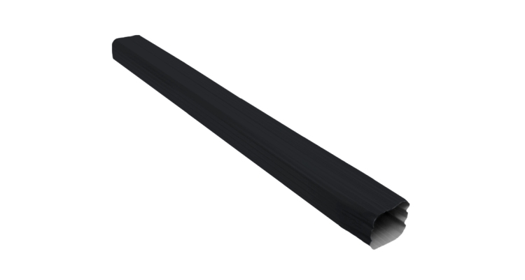 Труба прямоугольная Vortex 3м RAL 7024 мокрый асфальт