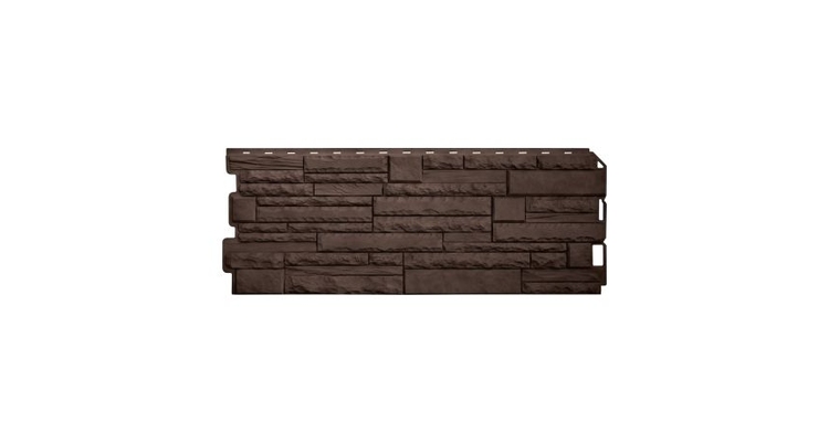 Панель Камень скалистый (Коричневый) ЭКО  АП 1,10*0,43 (уп-ка 10 шт.)