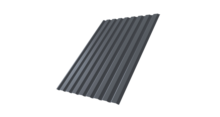 Профнастил С20A 0.45 Drap ST RAL 7024 мокрый асфальт