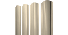 Штакетник Круглый фигурный 0,45 Print Elite Milky Wood TwinColor