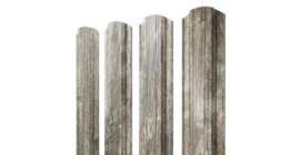 Штакетник Прямоугольный фигурный 0,45 Print Elite Nordic Wood TwinColor