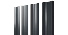 Штакетник М-образный А с прямым резом 0.5 Satin Matt RAL 7016 антрацитово-серый