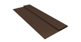 Планка стартовая Блок-хаус new 0,45 Drap TwinColor RAL 8017 шоколад (2м)