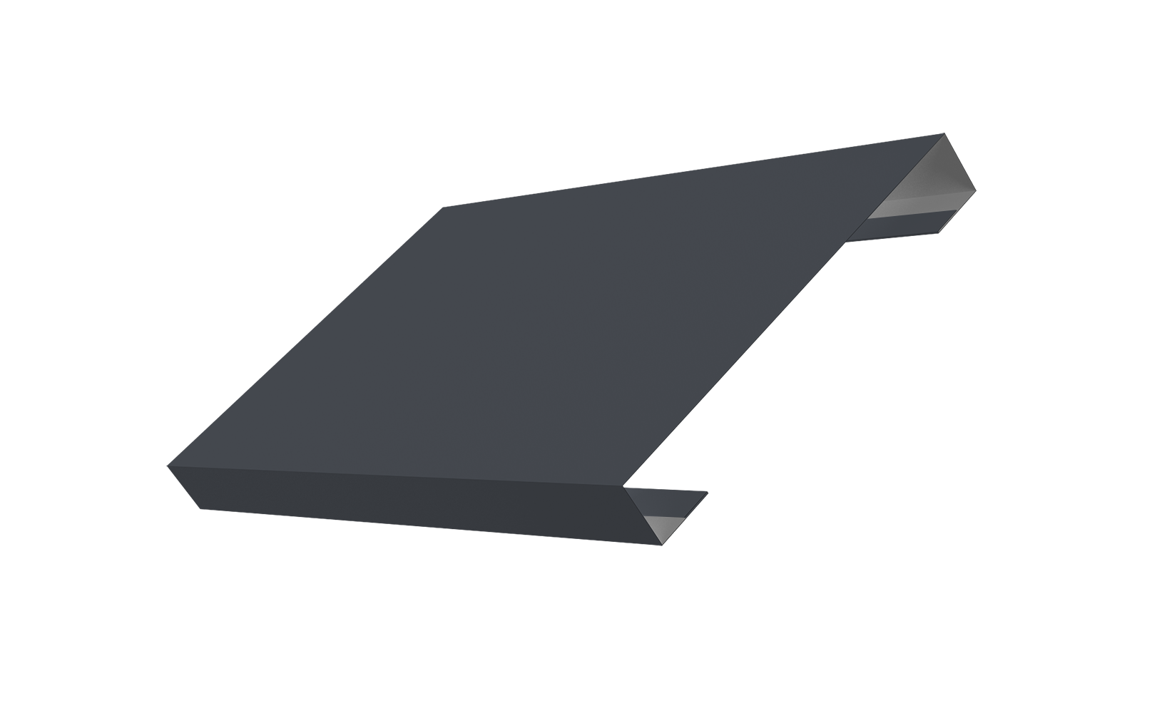 Ламель лицевая 150 забора жалюзи Texas 0.45 PE с пленкой RAL 7024 мокрый асфальт