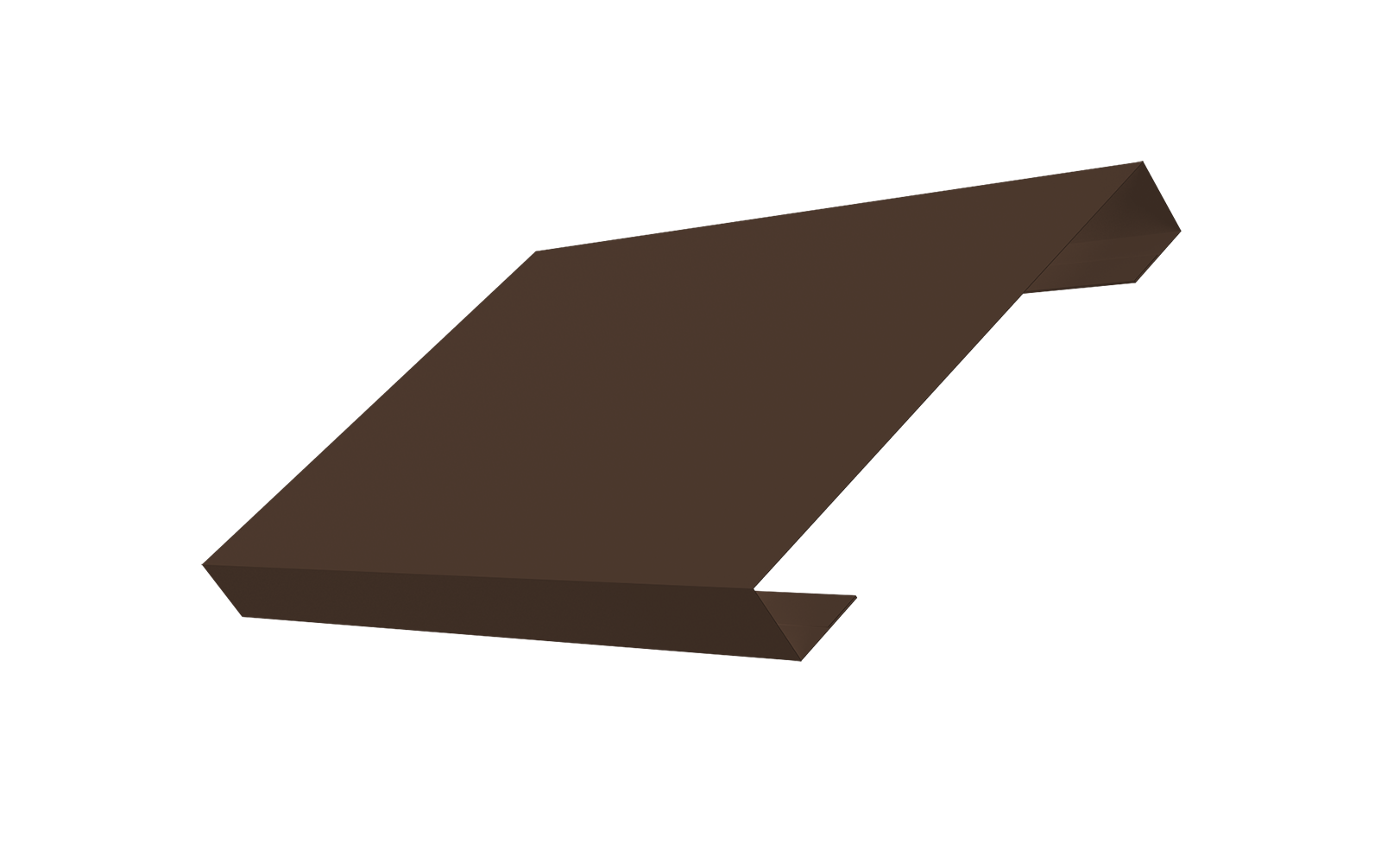 Ламель лицевая 150 забора жалюзи Texas 0.45 PE-Double с пленкой RAL 8017 шоколад