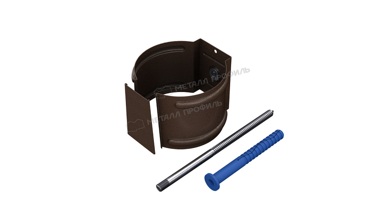 Держатель трубы (на кирпич) Металл Профиль Foramina Freeze D100 DarkBrown