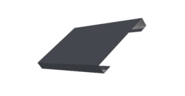 Ламель лицевая 150 забора жалюзи Texas 0.5 Rooftop Бархат с пленкой RAL 7024 мокрый асфальт