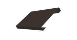 Ламель лицевая 150 забора жалюзи Texas 0.5 Atlas X с пленкой RR 32 темно-коричневый