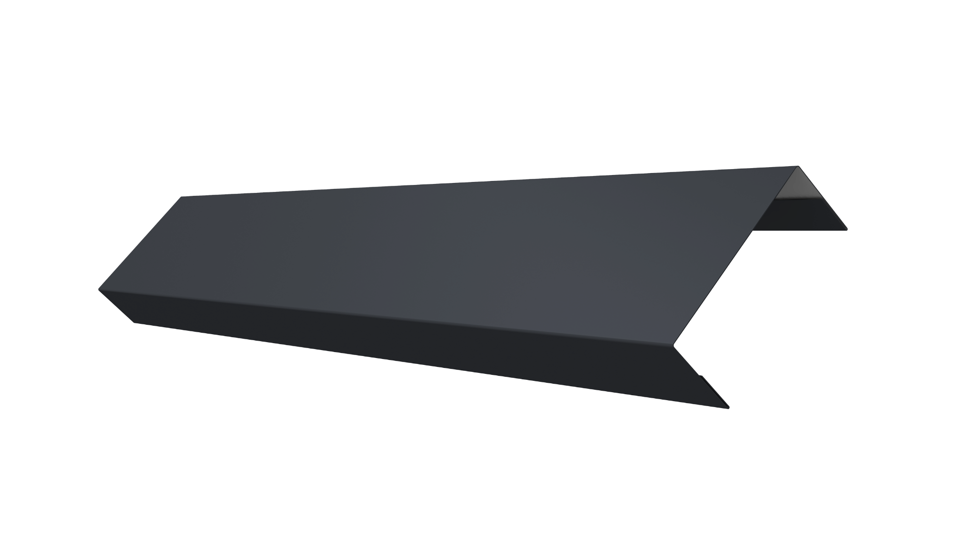 Ламель лицевая 50 забора жалюзи Texas 0.5 PurPro Matt 275 с пленкой RAL 7024 мокрый асфальт