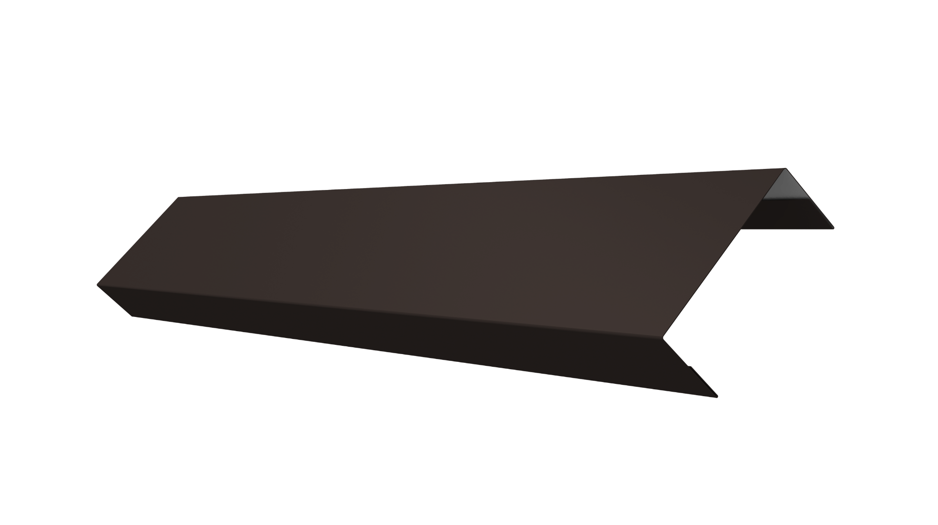 Ламель обратная 50 забора жалюзи Texas 0.5 Satin с пленкой RR 32 темно-коричневый