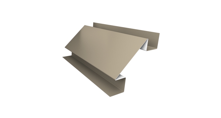 Планка угла внутреннего сложного Экобрус Grand Line 0,45 Drap TX RAL 1015 светлая слоновая кость (3м)