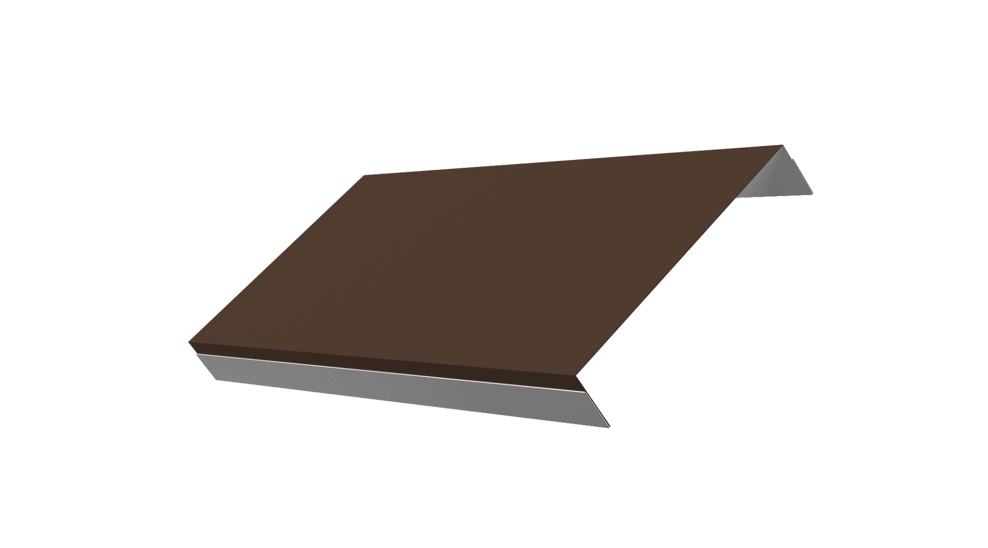 Ламель обратная 150 забора жалюзи Texas 0.45 PE с пленкой RAL 8017 шоколад