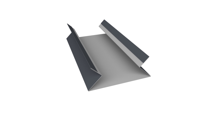 Планка угла внутреннего составная верхняя 0,5 Satin Matt RAL 7024 мокрый асфальт (3м)
