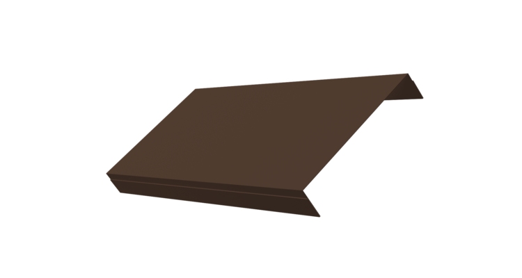 Ламель обратная 150 забора жалюзи Texas 0.5 PurLite Matt с пленкой RAL 8017 шоколад