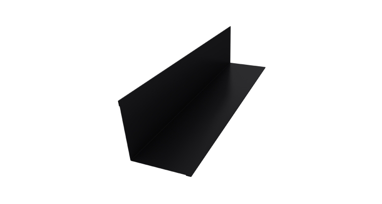 Угол внутренний 110х110 0,45 Drap ST RAL 9005 черный (2м)