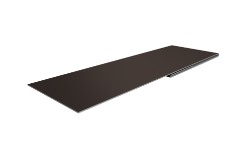 Планка финишная 48х25 0,5 Drap TX RR 32 темно-коричневый (3м)