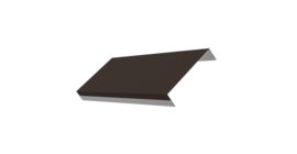 Ламель обратная 125 забора жалюзи Texas стартовая/финишная для калиток и ворот 0,45 Drap-double TX RR 32 темно-коричневый