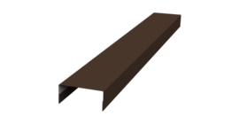 Крышка 30х20 жалюзи Texas 0,45 Drap ST RAL 8017 шоколад (2,5м)