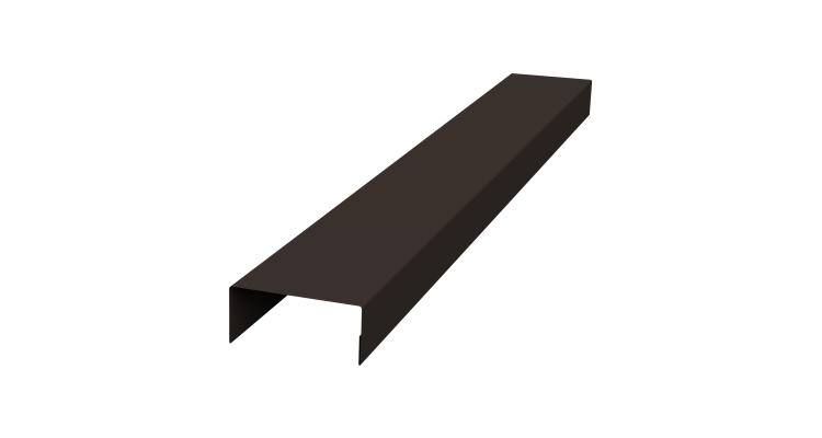 Крышка 45х20 жалюзи Texas 0,45 Drap RR 32 темно-коричневый (2м)