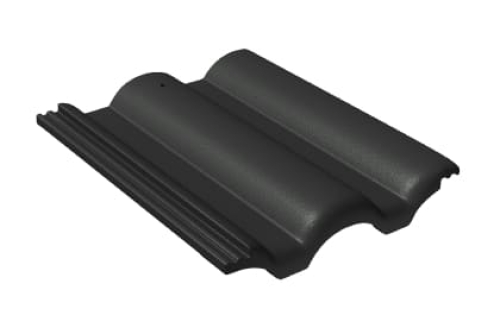 Рядная черепица Braas Таунус черный