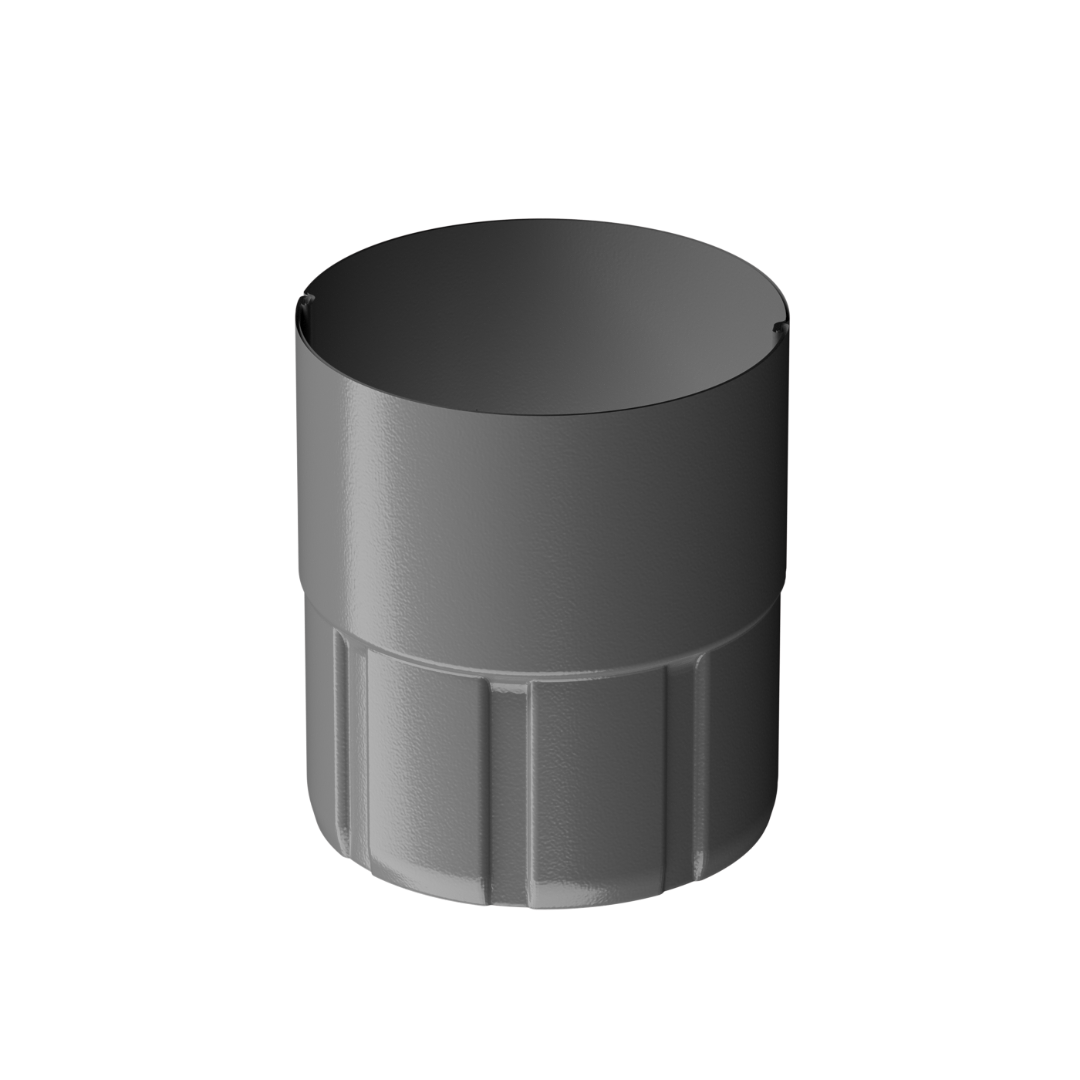 Муфта соединительная для водостока Stal Premium, графит