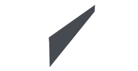 Ламель забора жалюзи Palermo стартовая/финишная для калиток и ворот 0,5 Velur X RAL 7024 мокрый асфальт