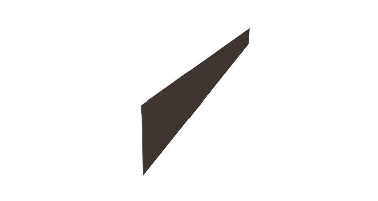 Ламель забора жалюзи Palermo 0,45 PE-Double RR 32 темно-коричневый