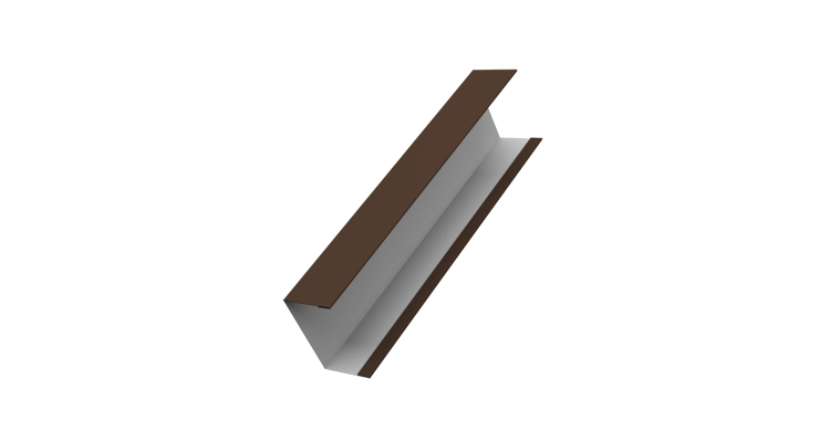 Крышка жалюзи Milan, Tokyo для калиток, ворот 0,5 Satin RAL 8017 шоколад (2м)