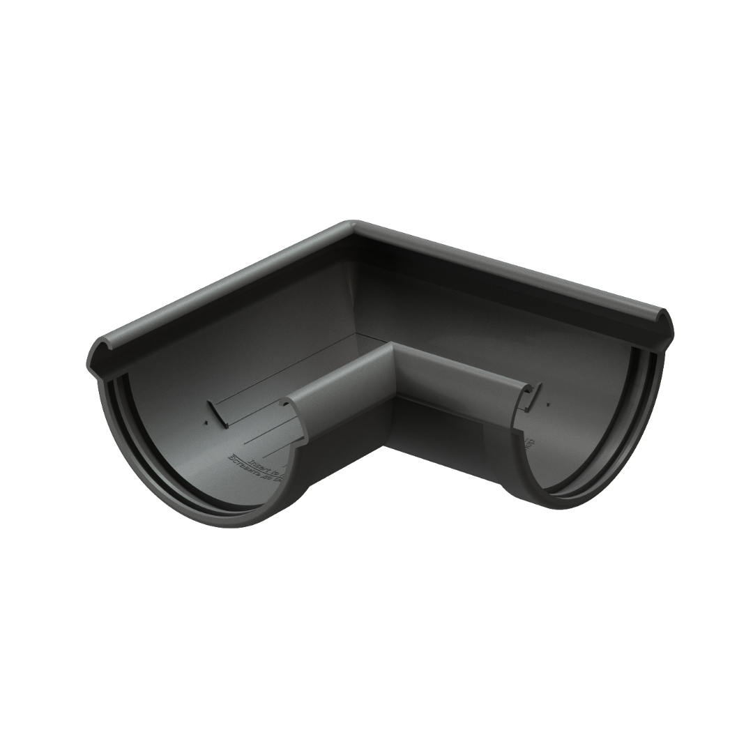 Угол желоба 90˚ LUX, графит