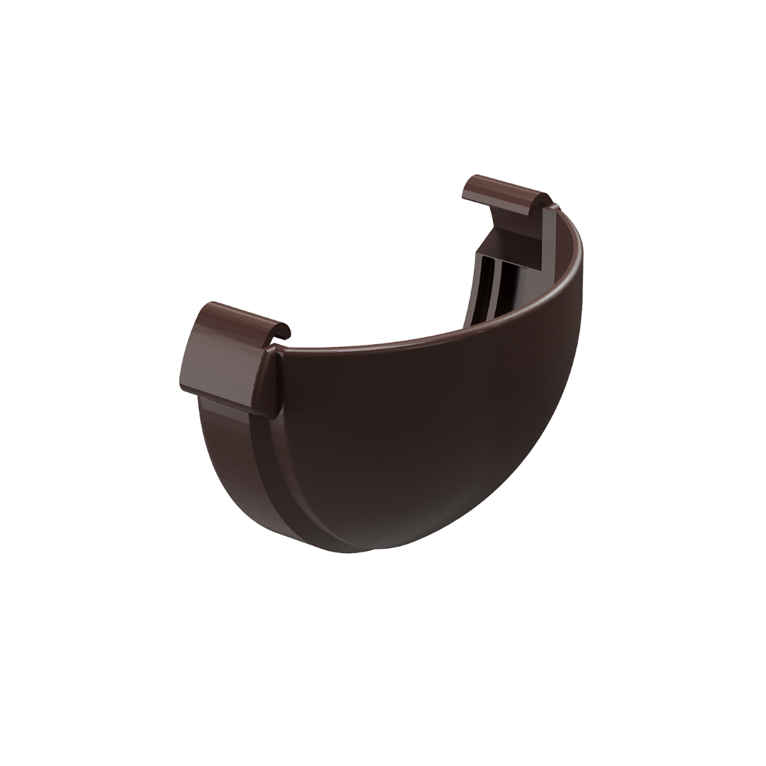 Заглушка желоба Lux, шоколад